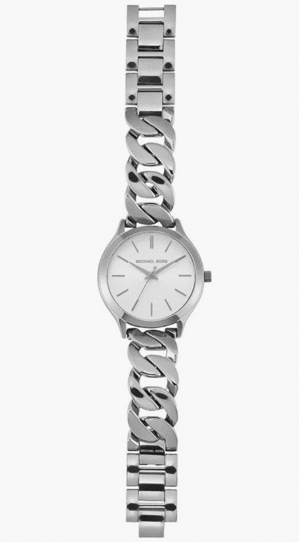 Michael Kors Ladies Silver Chain Bracelet Watch - MK4747