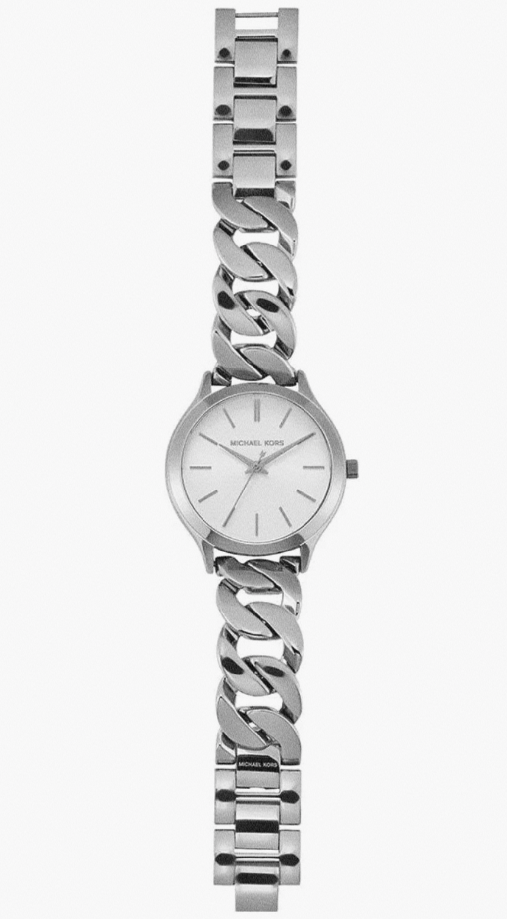 Michael Kors Ladies Silver Chain Bracelet Watch - MK4747
