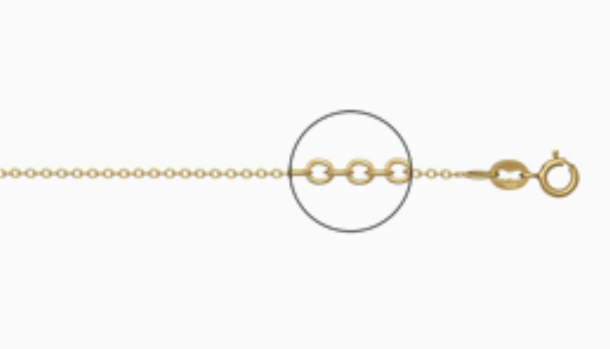 9ct Yellow Gold Trace Chain - 0.70mm