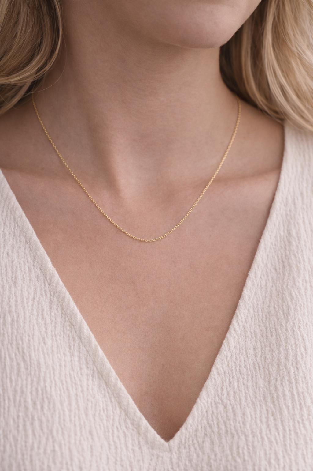 9ct Yellow Gold Trace Chain - 0.70mm