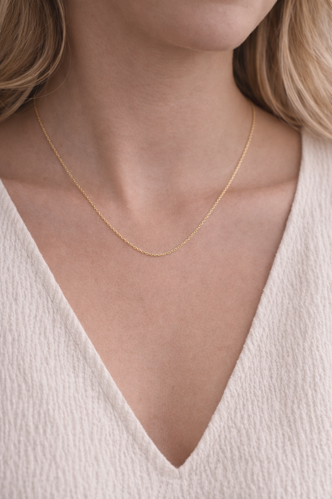 9ct Yellow Gold Trace Chain - 0.70mm