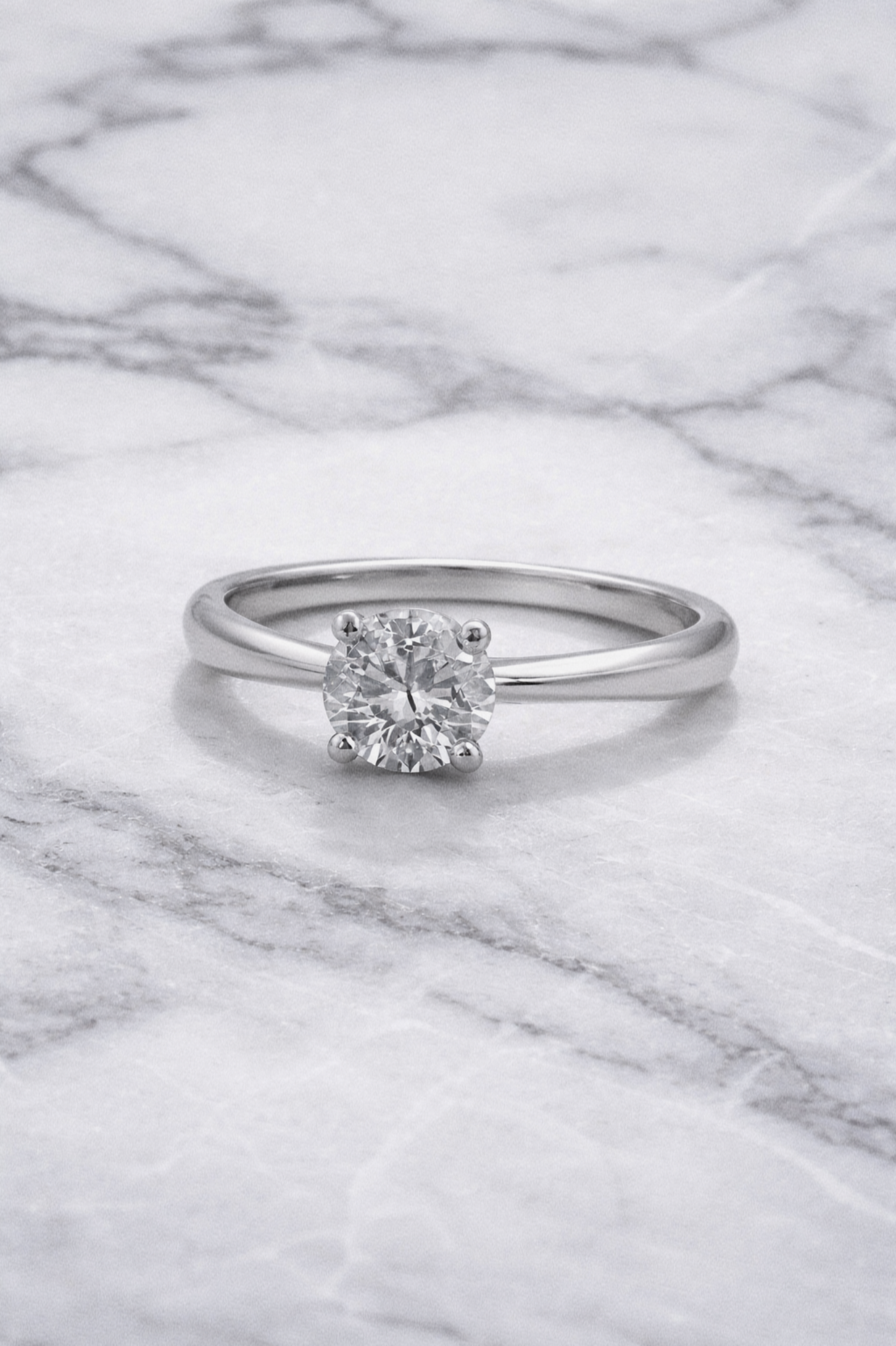 18ct White Gold 3.00ct Lab-Grown Diamond Solitaire Ring