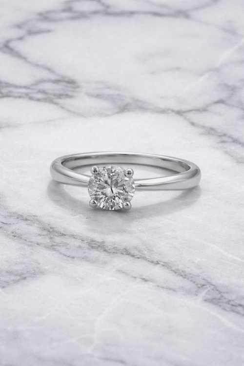 18ct White Gold 3.00ct Lab-Grown Diamond Solitaire Ring