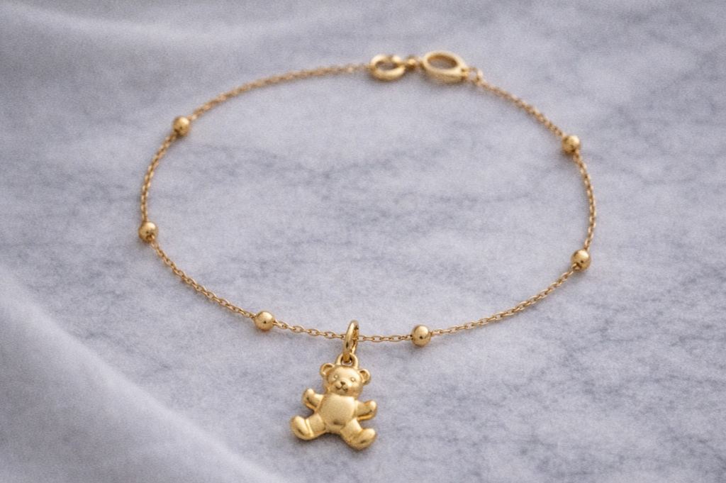 9ct Gold Teddy Bear Charm Pendant