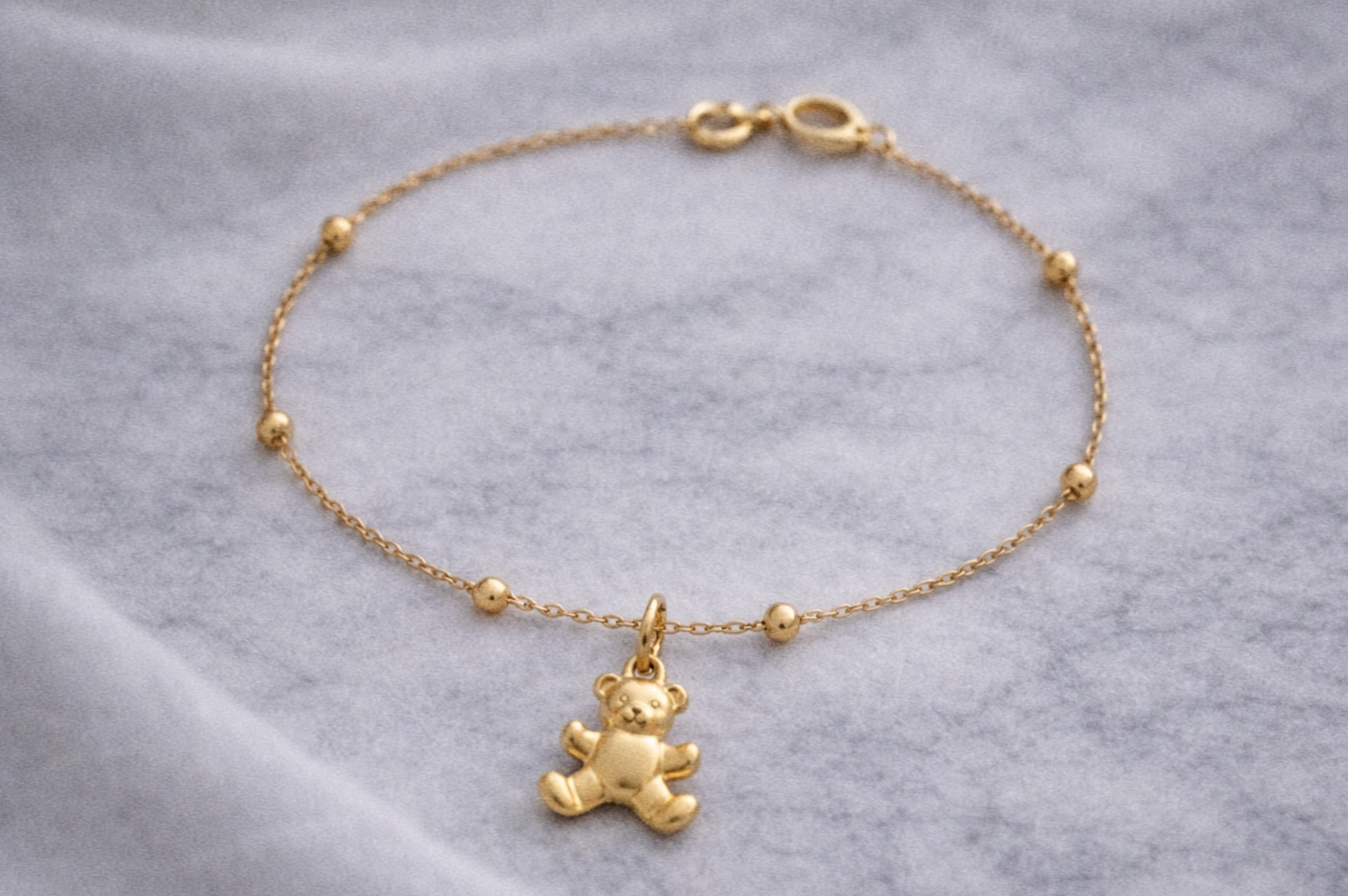 9ct Gold Teddy Bear Charm Pendant