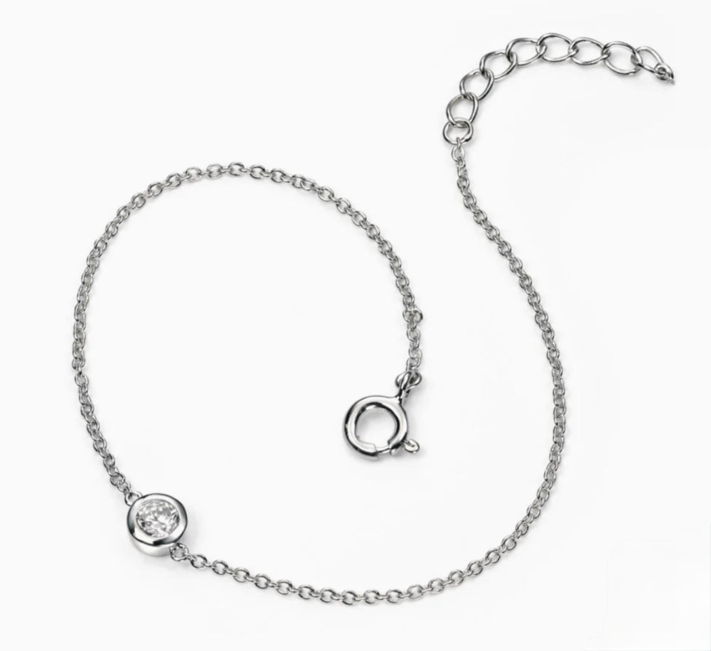 Sterling Silver Cubic Zirconia Bracelet