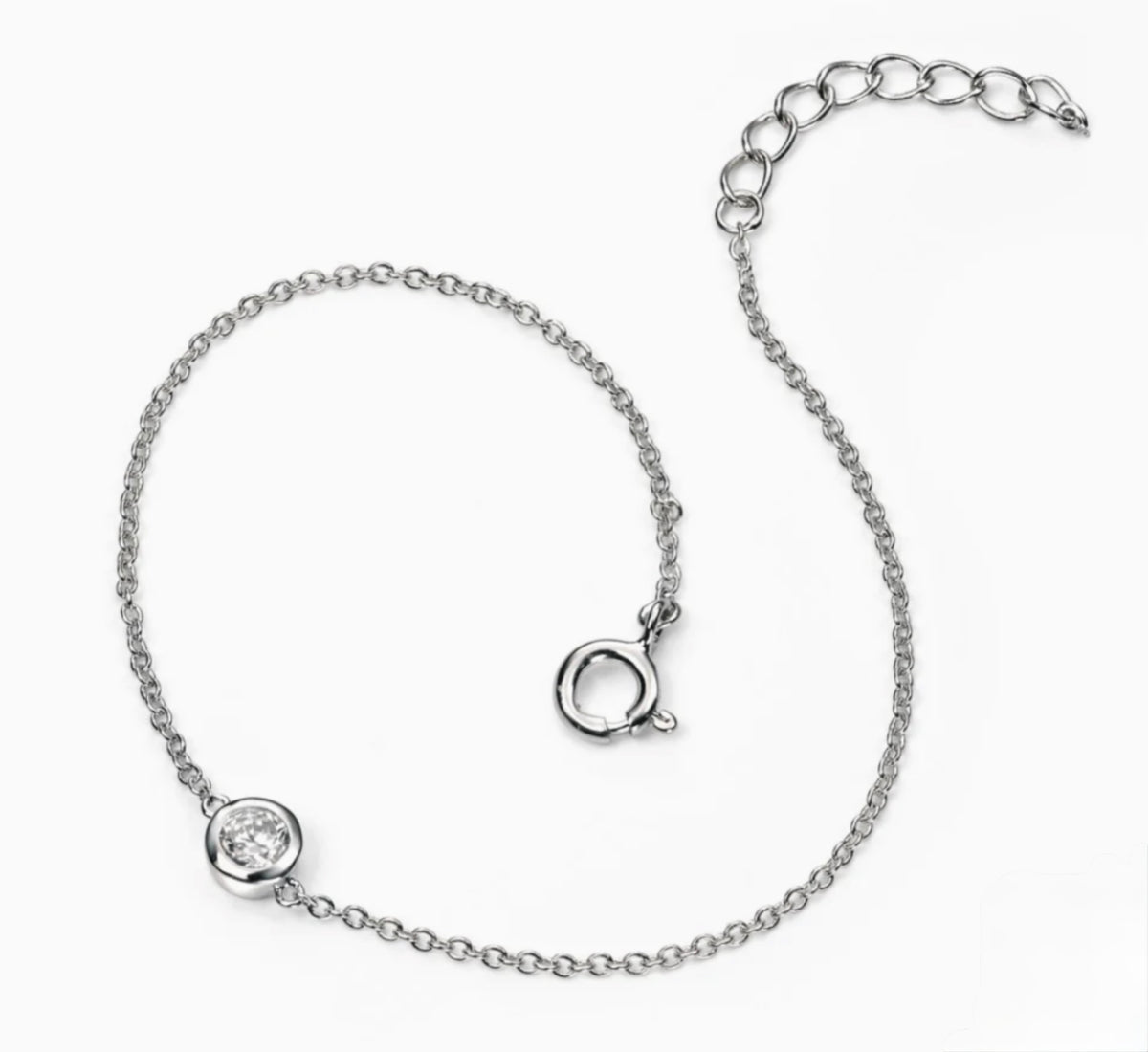 Sterling Silver Cubic Zirconia Bracelet