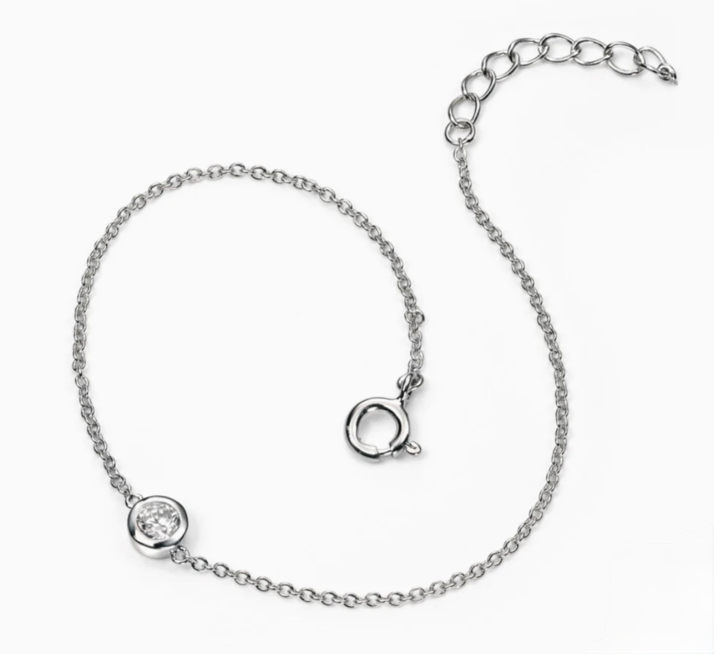 Sterling Silver Cubic Zirconia Bracelet