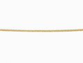 Gold Plated Diamond Cut Curb Chain with Extender