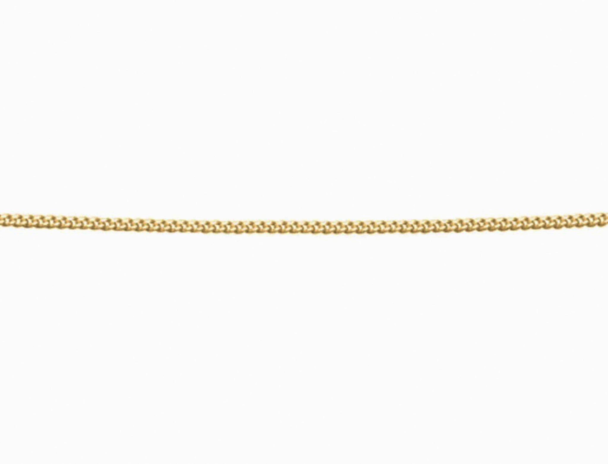 Gold Plated Diamond Cut Curb Chain with Extender