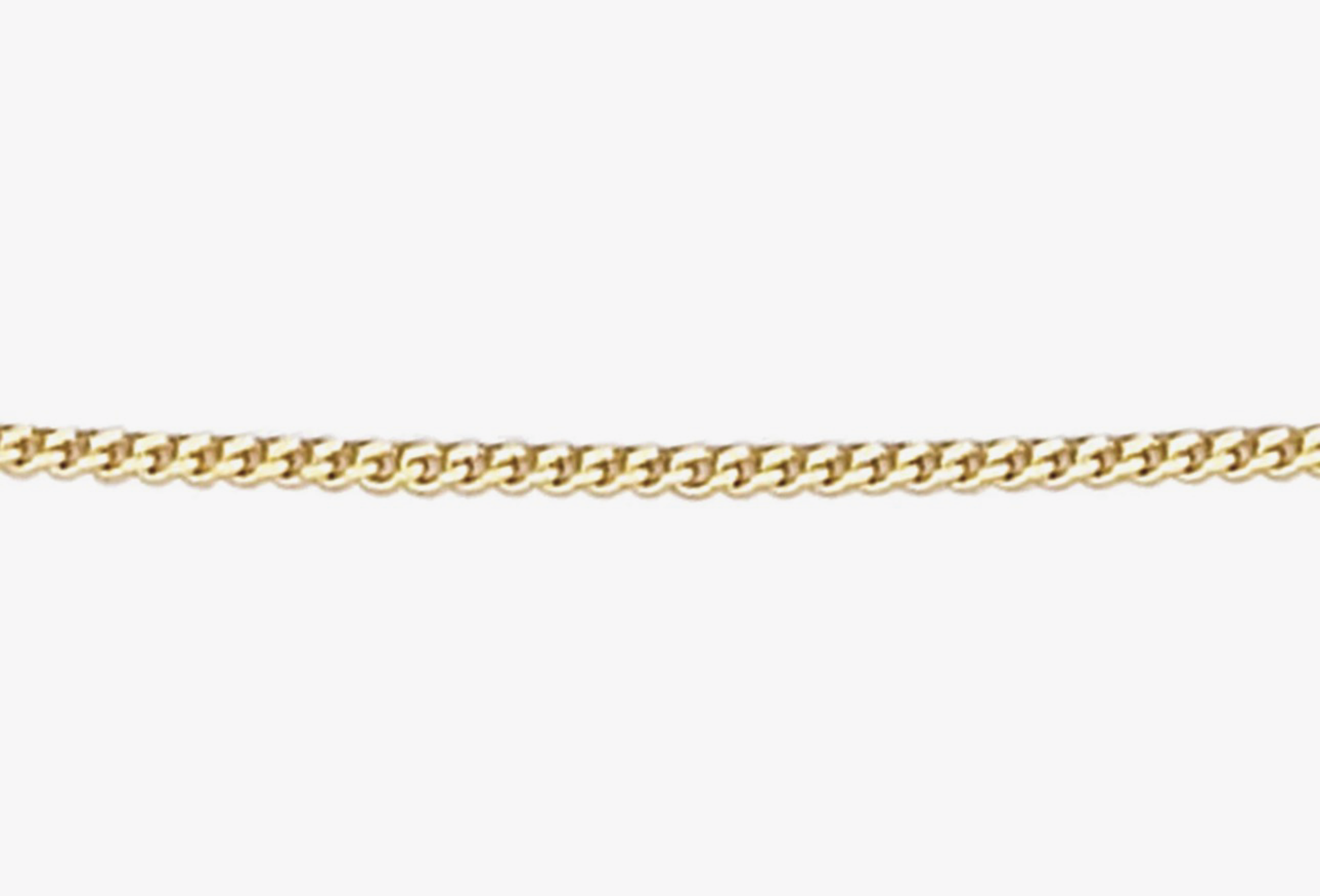 9ct Yellow Gold 0.8mm Diamond Cut Curb Chain