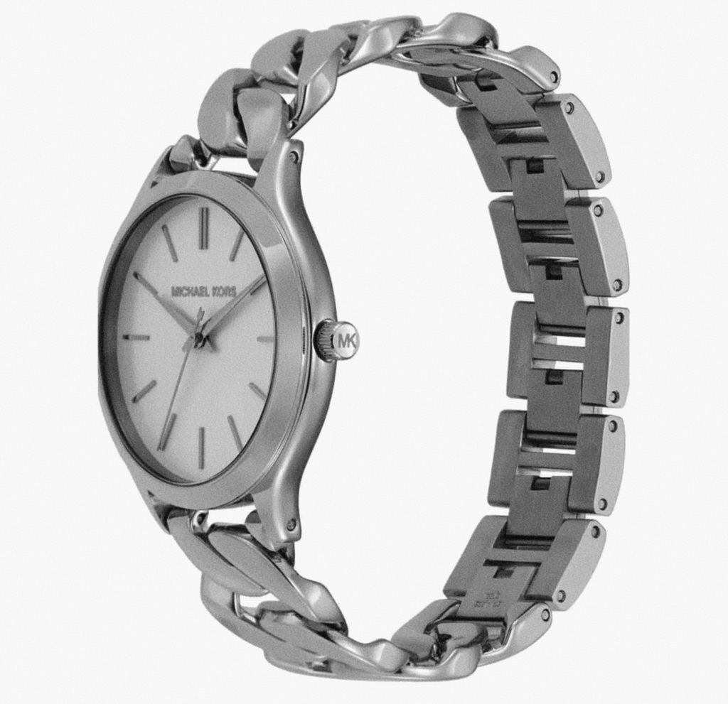 Michael Kors Ladies Silver Chain Bracelet Watch - MK4747