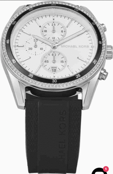 Michael Kors Chronograph Watch Black Strap -MK7486
