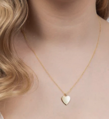 9ct Yellow Gold Heart Engravable Pendant necklace