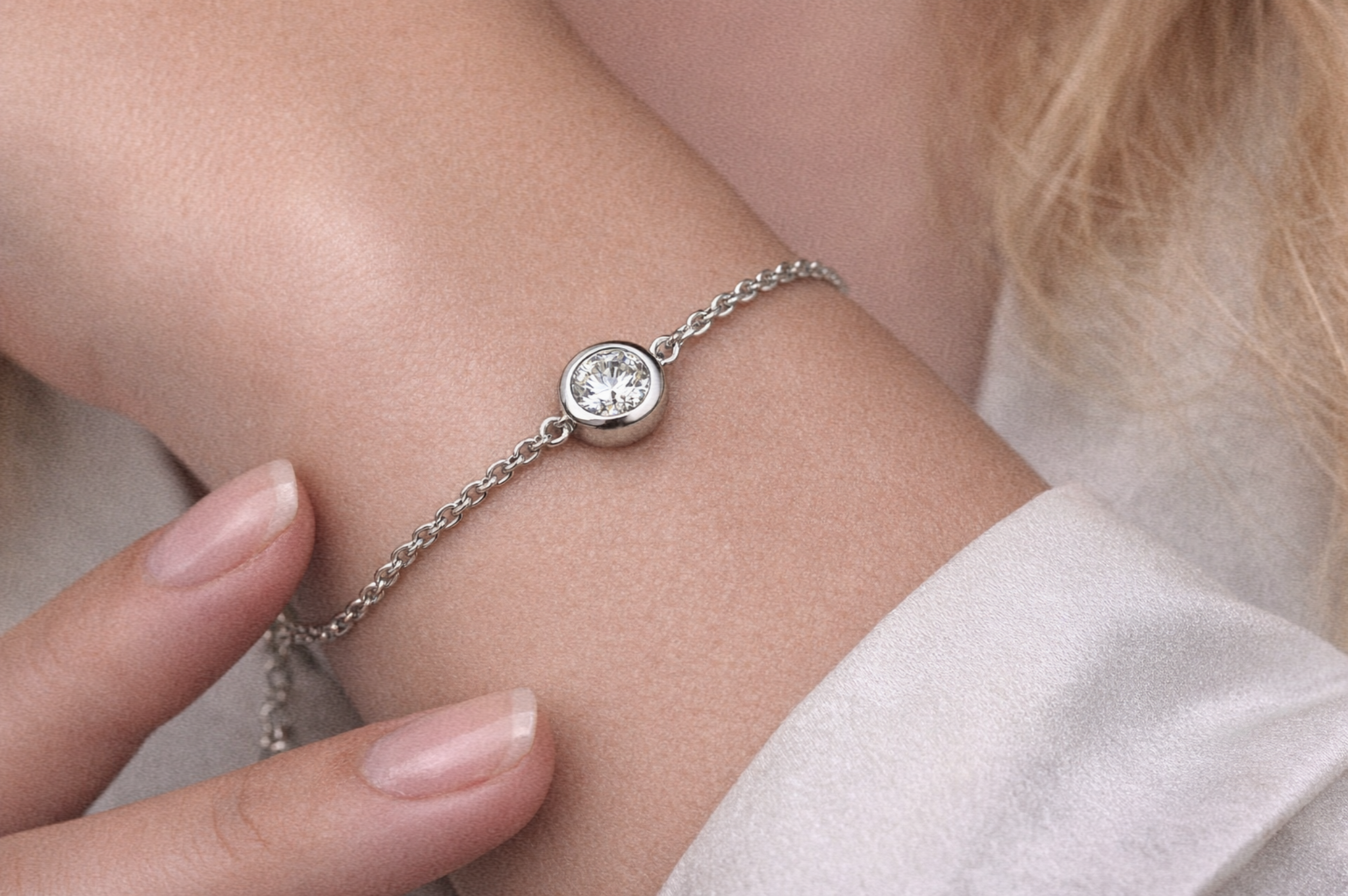 Sterling Silver Cubic Zirconia Bracelet