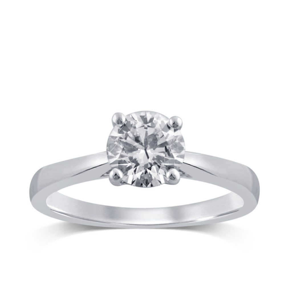 18ct White Gold 3.00ct Lab-Grown Diamond Solitaire Ring