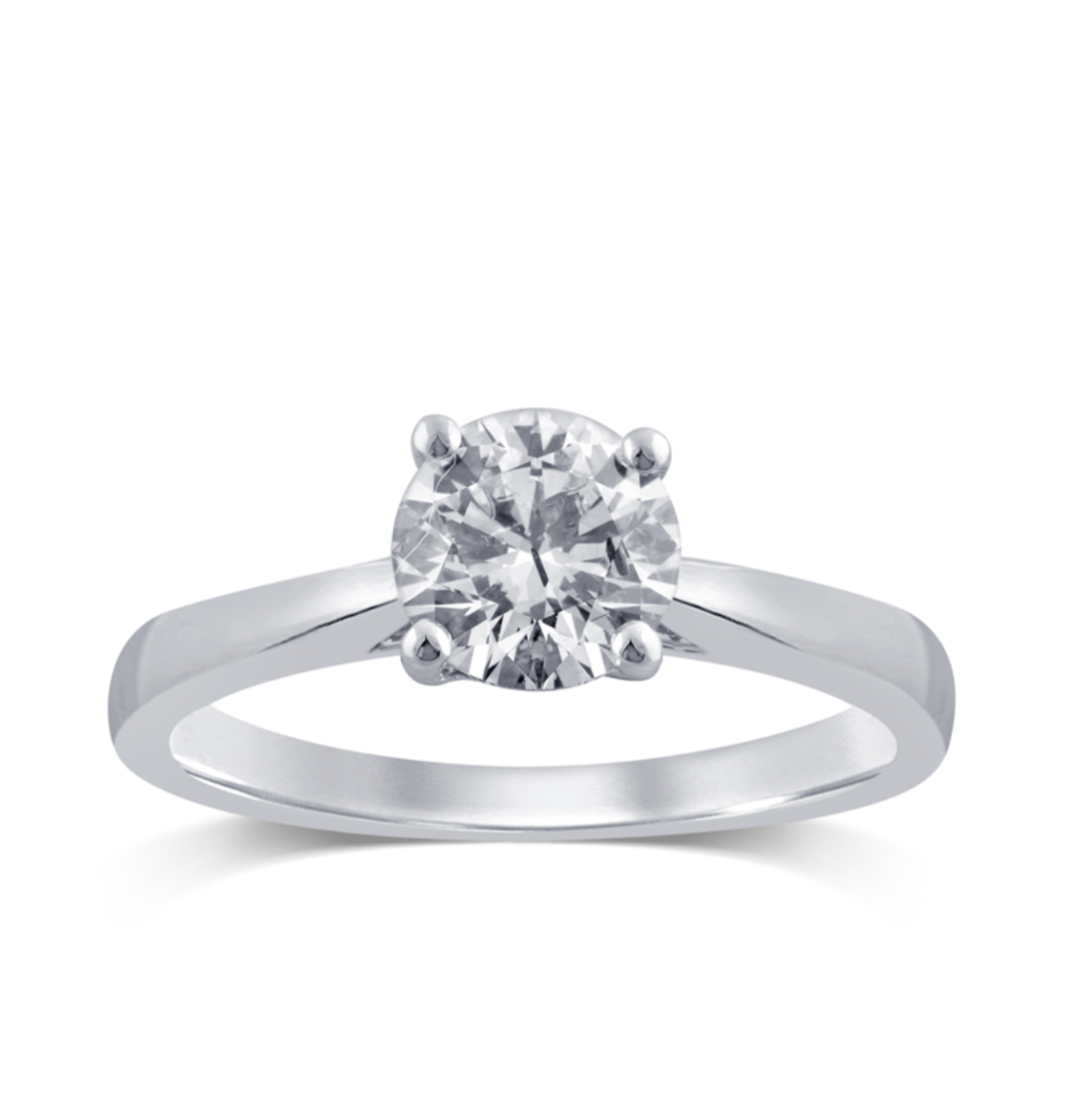 18ct White Gold 3.00ct Lab-Grown Diamond Solitaire Ring