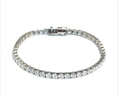 9ct White Gold 8.20ct Lab-Grown Diamond Tennis Bracelet