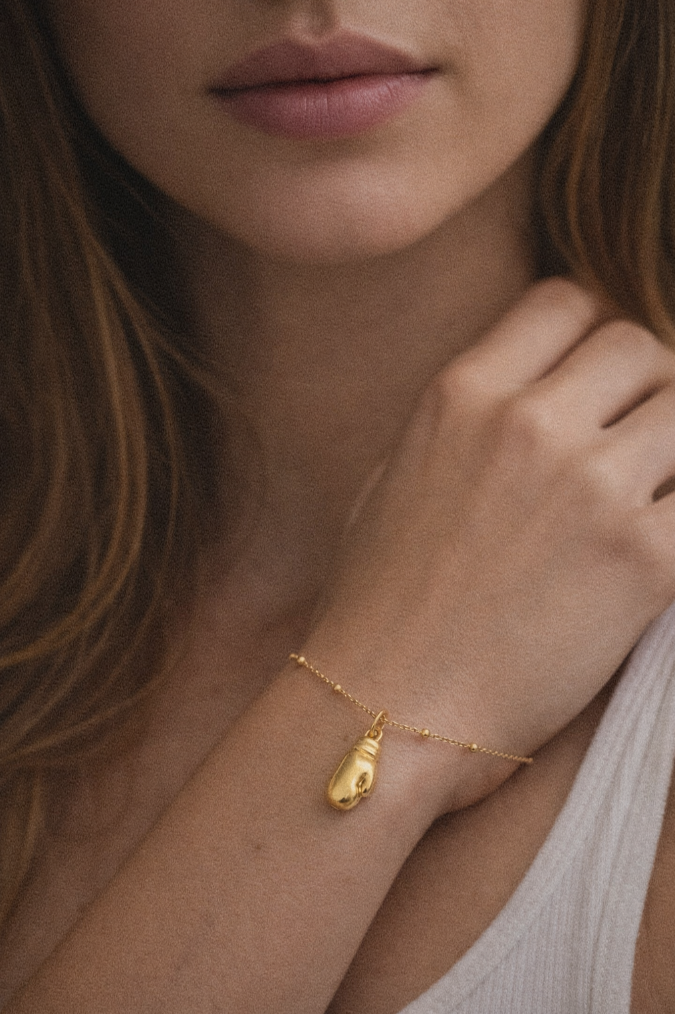 9ct Yellow Gold Boxing Glove Charm Pendant