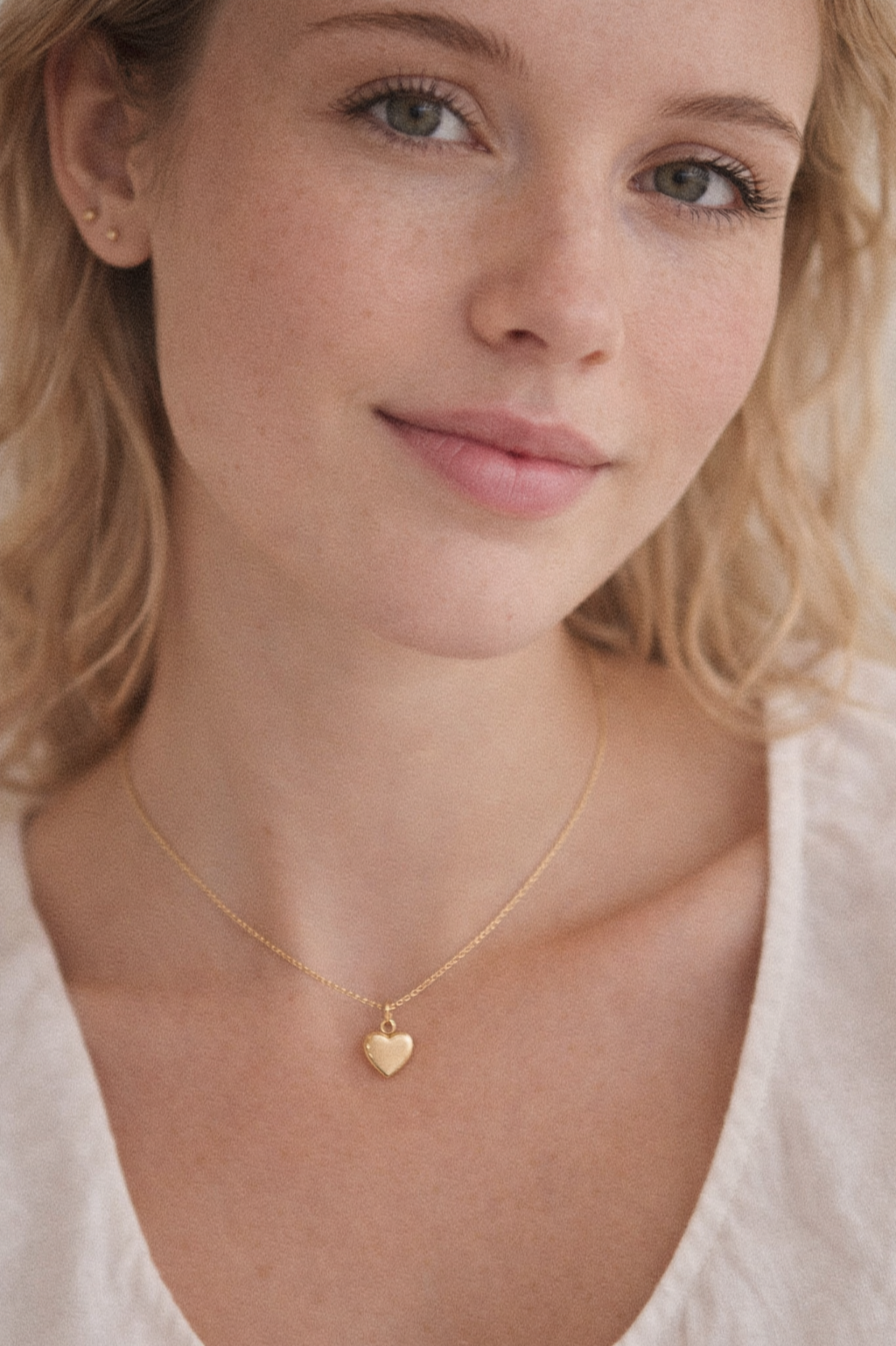 9ct Yellow Gold Heart Charm Pendant