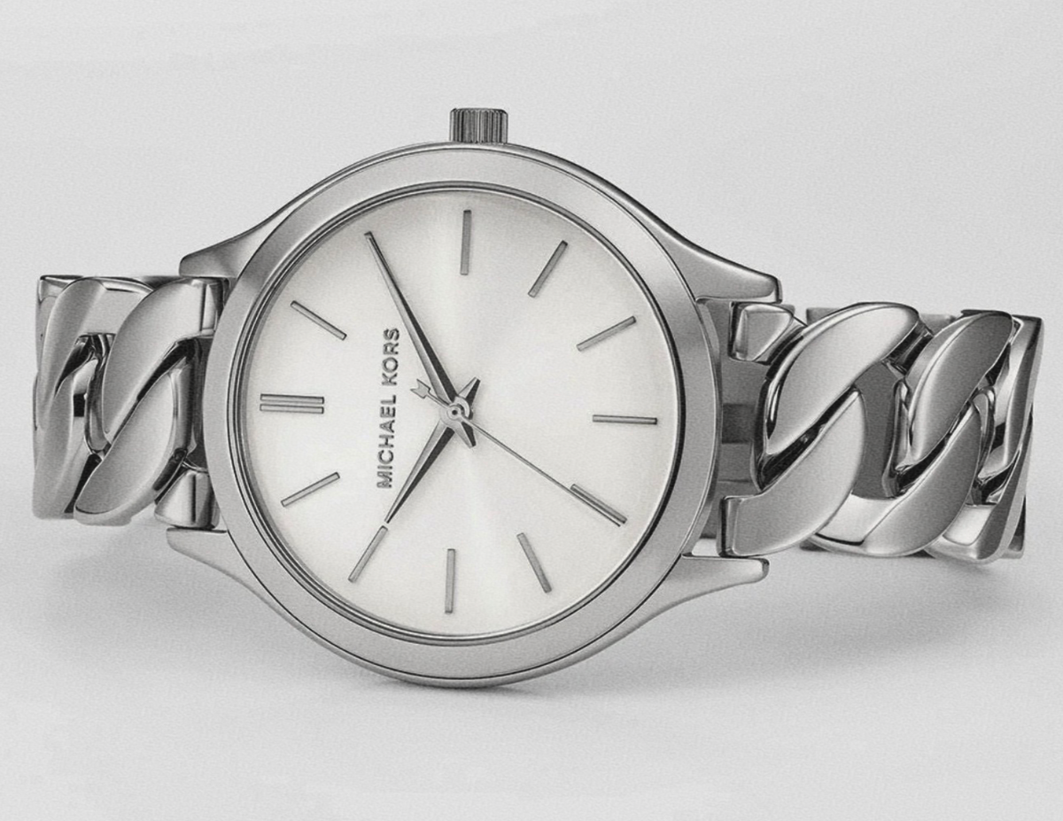 Michael Kors Ladies Silver Chain Bracelet Watch - MK4747