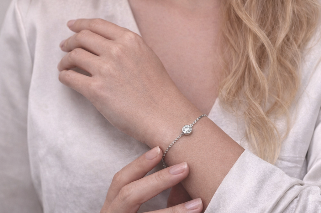 Sterling Silver Cubic Zirconia Bracelet