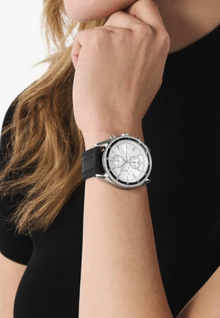 Michael Kors Chronograph Watch Black Strap -MK7486