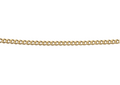 9ct Yellow Gold 1mm Curb Chain Necklace