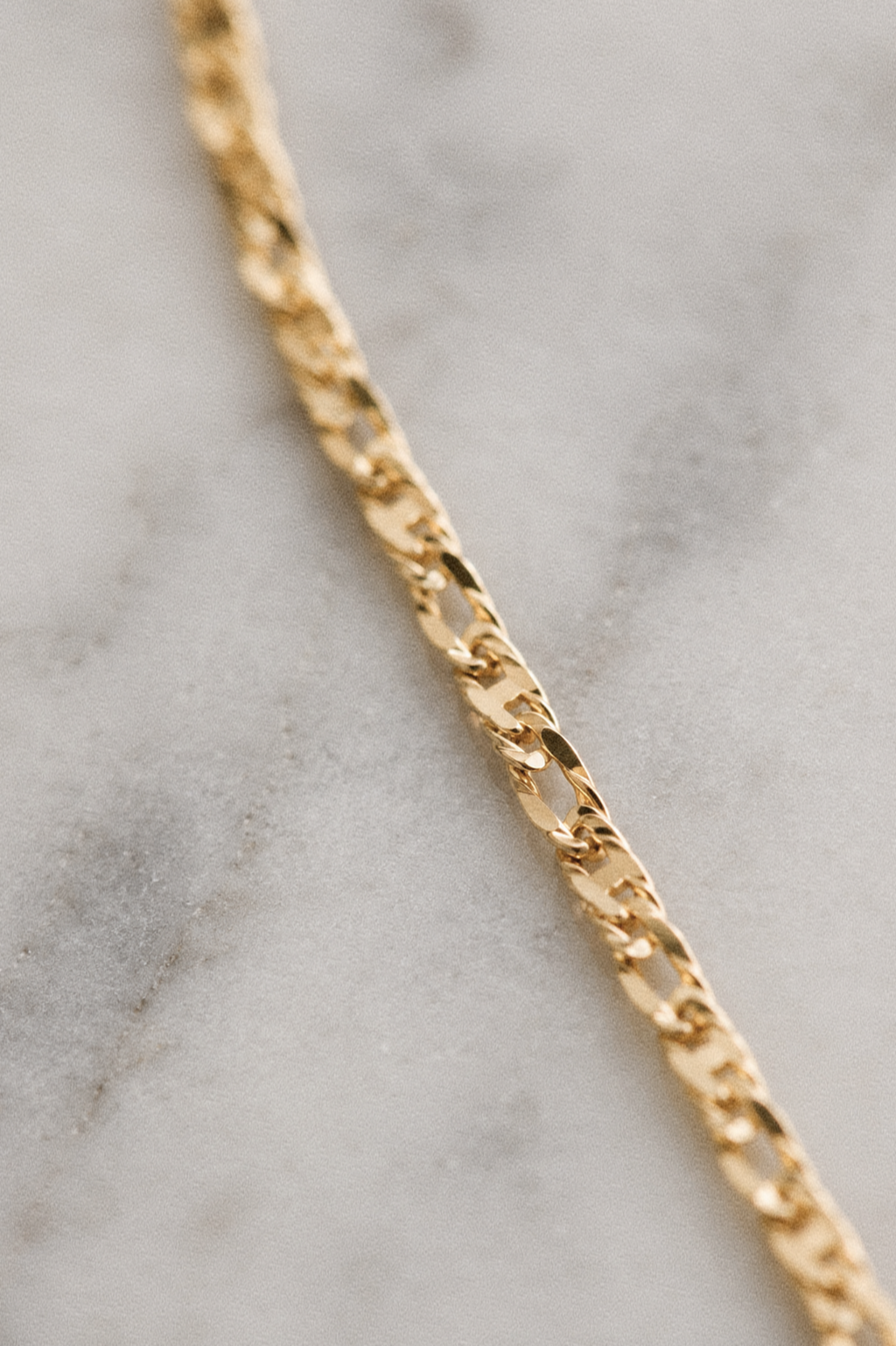 Diamond Cut Bead Bar Necklace in 9ct Yellow Gold
