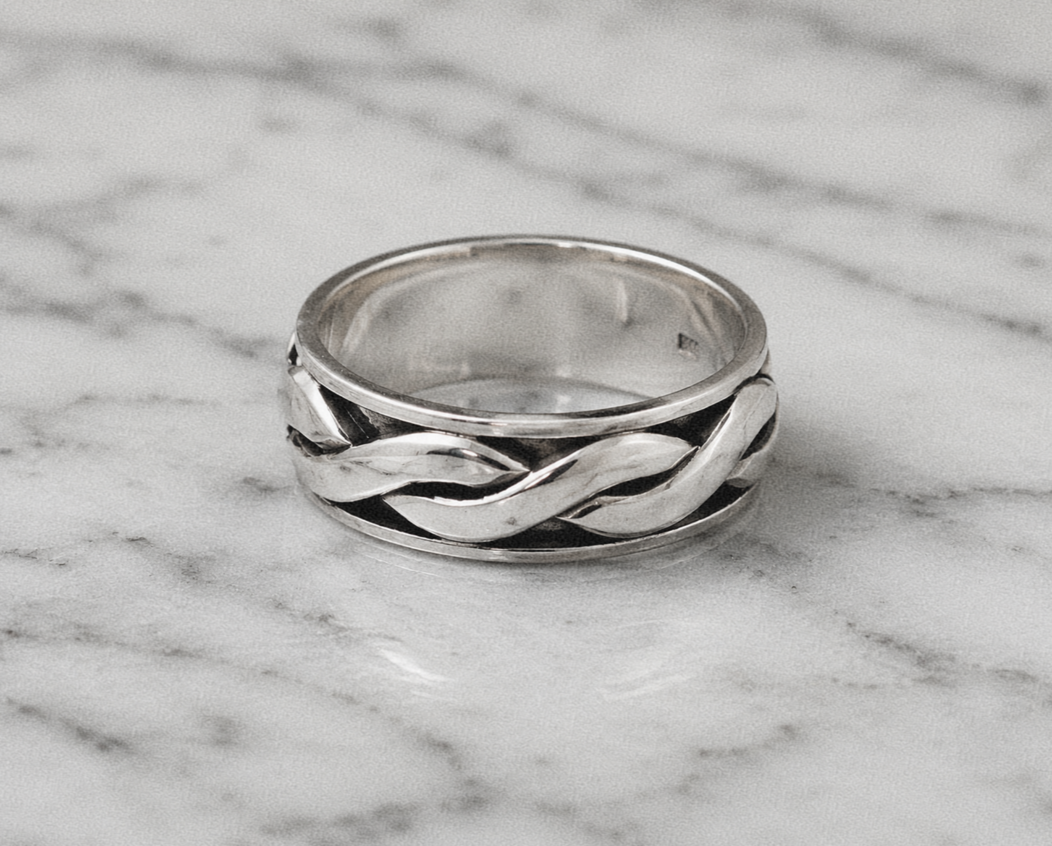 Celtic Twist Band Ring – Sterling Silver