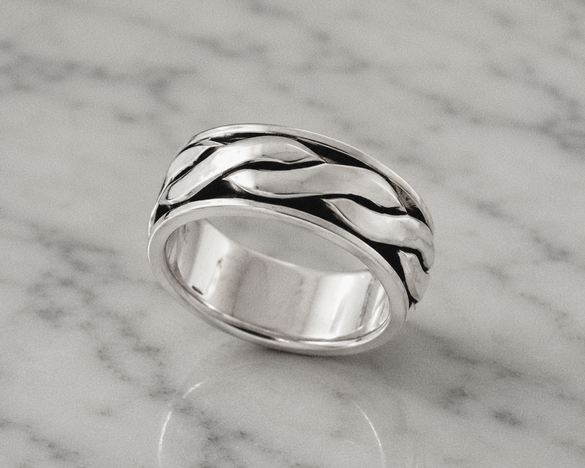 Celtic Twist Band Ring – Sterling Silver