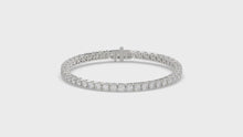 14ct White Gold 3ct Natural Diamond Tennis Bracelet 7 Inch